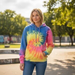 Vibrant Tie-Dye Hoodie